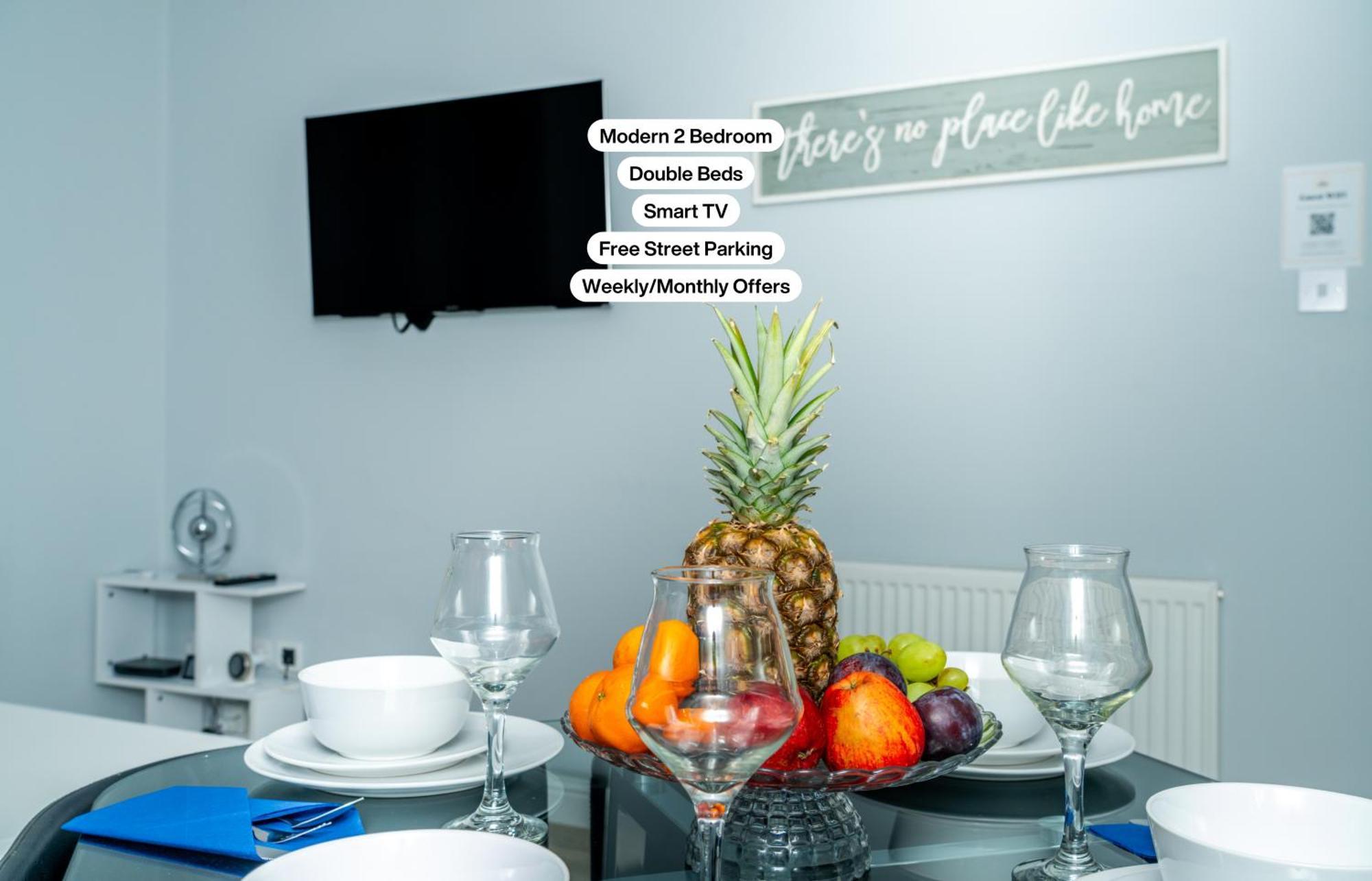 Central Serviced Apartments - 2 Bedroom - Ground Floor - Monthly & Weekly Bookings Welcome - Free Street Parking - 2 Double Beds - Wifi - Smart Tvs In Rooms - Fully Equipped - Heating 24-7 - Contractor & Short Stay Favourite Данди Экстерьер фото